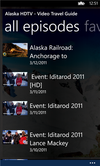 Alaska HDTV - Video Travel Guide 1.17.0.2