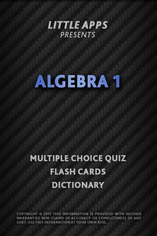 ALGEBRA 1 Terms & Equations 1.0