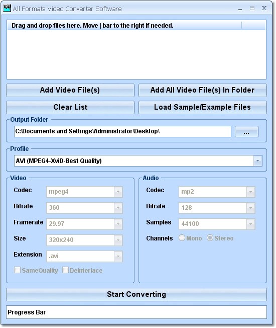 All Formats Video Converter Software 7.0