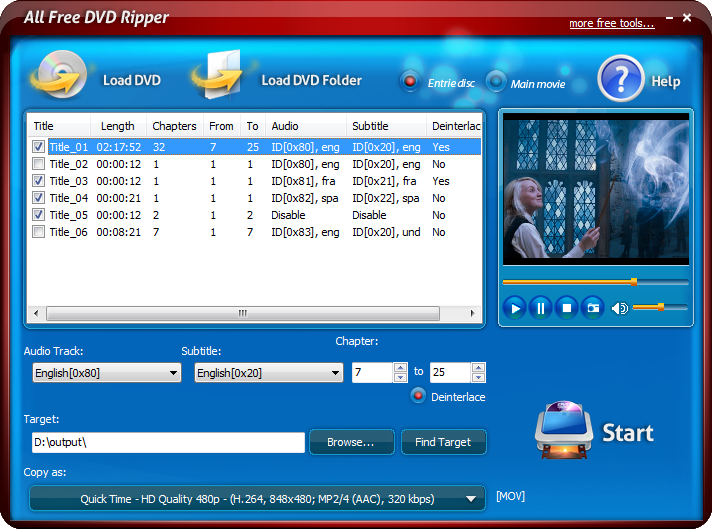 All Free DVD Ripper 5.8.9