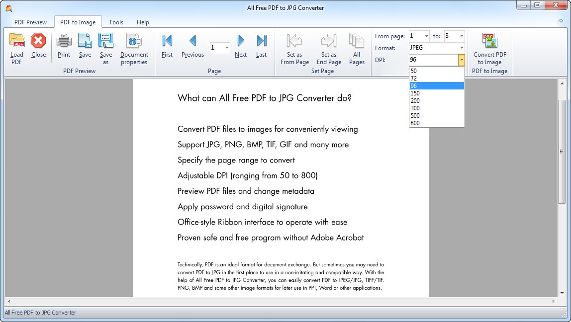 All Free PDF to JPG Converter 3.1.9