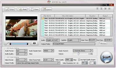 Alldj DVD To AVI converter 3.0