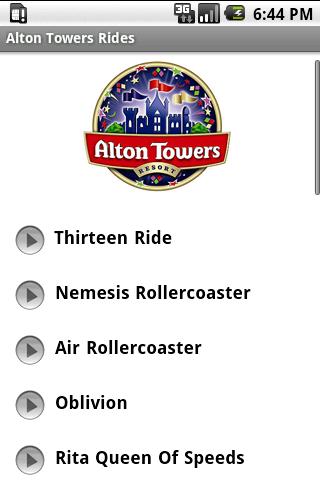 Alton Towers Rides 1.0