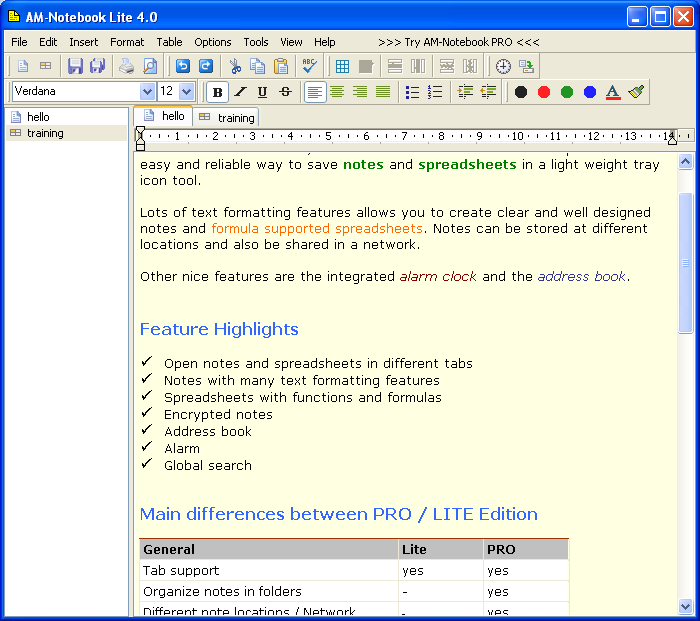 AM-Notebook Lite 4.1.0
