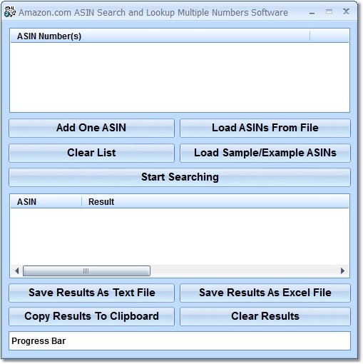 Amazon.com ASIN Search and Lookup Multiple Numbers Software 7.0