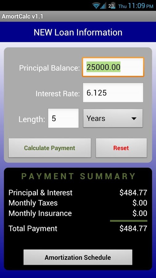 AmortCalc FULL Loan Calculator 1.1