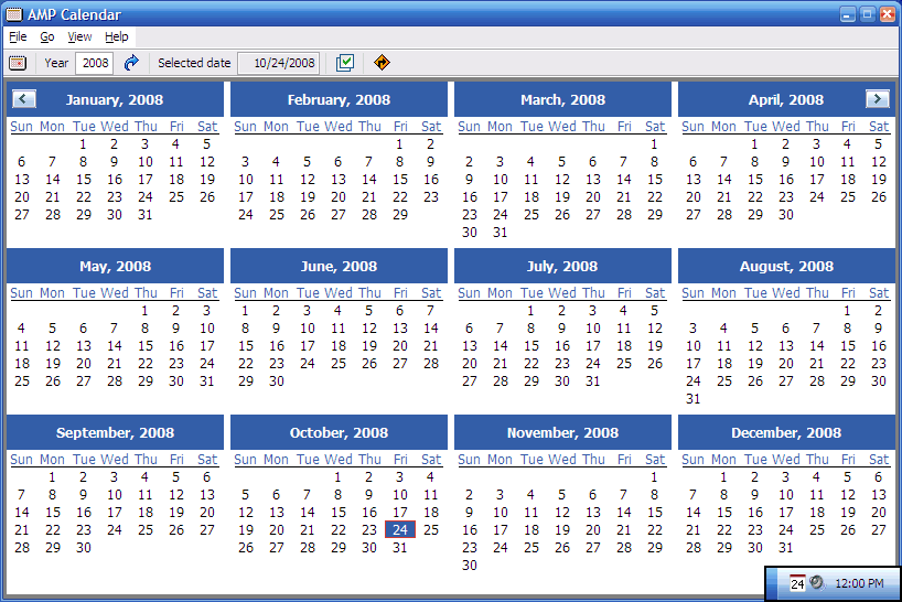 AMP Calendar 2.30