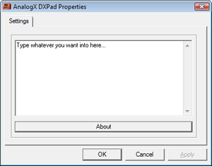 AnalogX DXPad 1.05