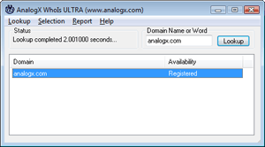 AnalogX WhoIs ULTRA 3.03