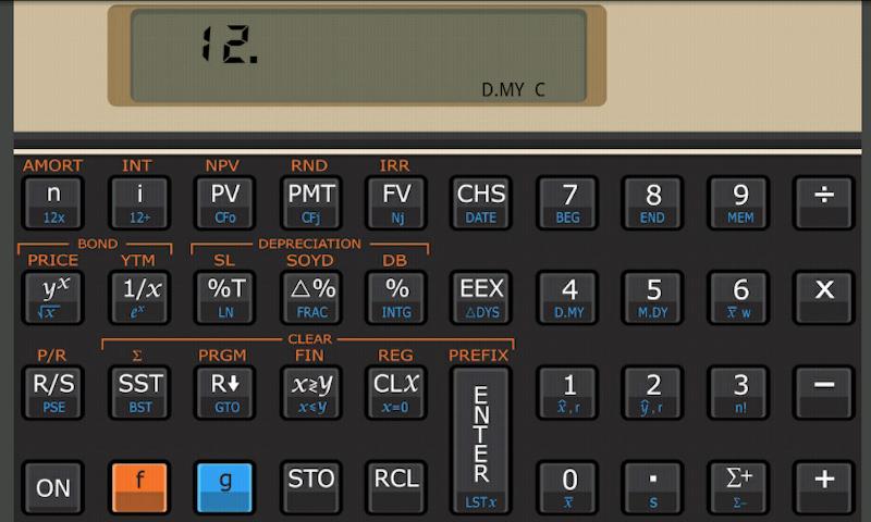 Andro12C financial calculator 1.00