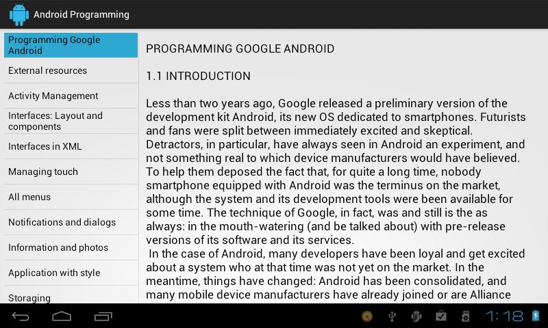 Android Programming for Tablet 1.4