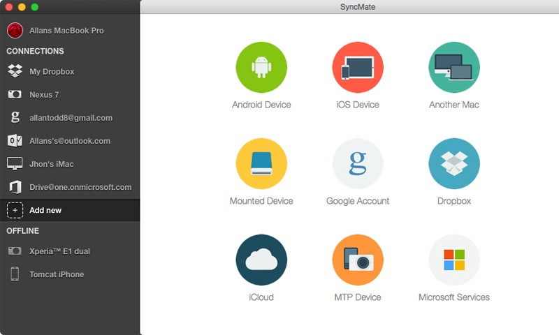 Android Sync Mac 7.0