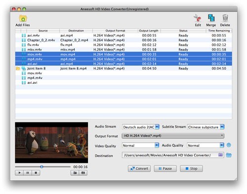 Aneesoft HD Video Converter for Mac 3.7.0
