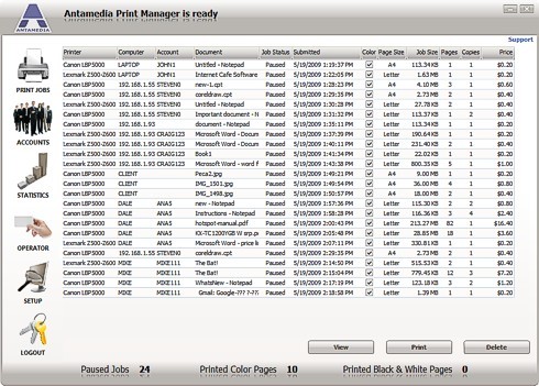Antamedia Print Manager Software 2.1.1