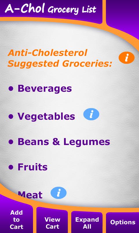 Anti-Cholesterol Grocery List 2.1