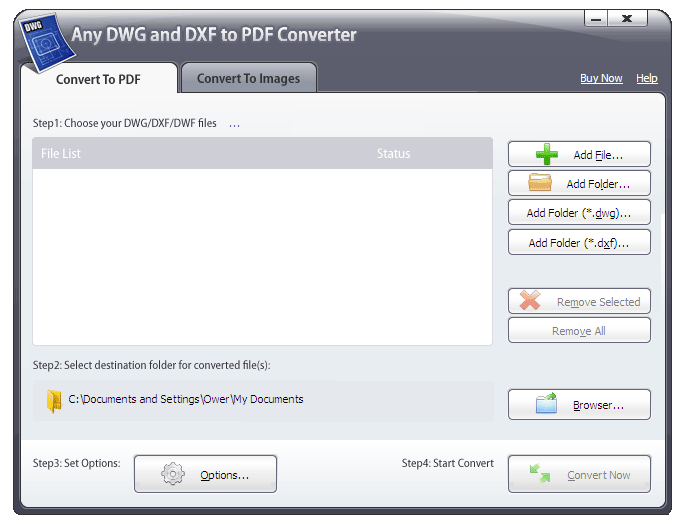 Any DWG and DXF to PDF Converter 4.1.1