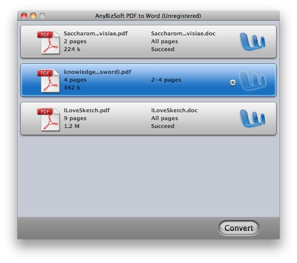 AnyBizSoft PDF to Word for Mac 1.0.0