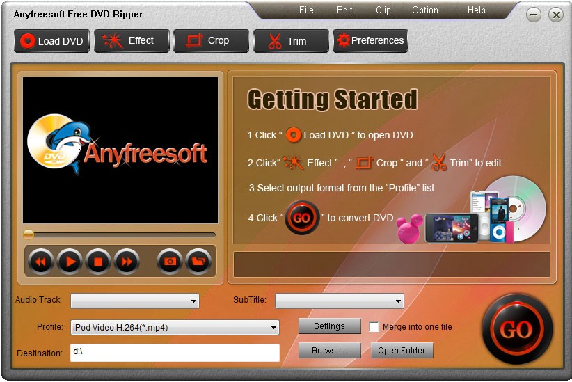 Anyfreesoft Free DVD Ripper 3.2.12