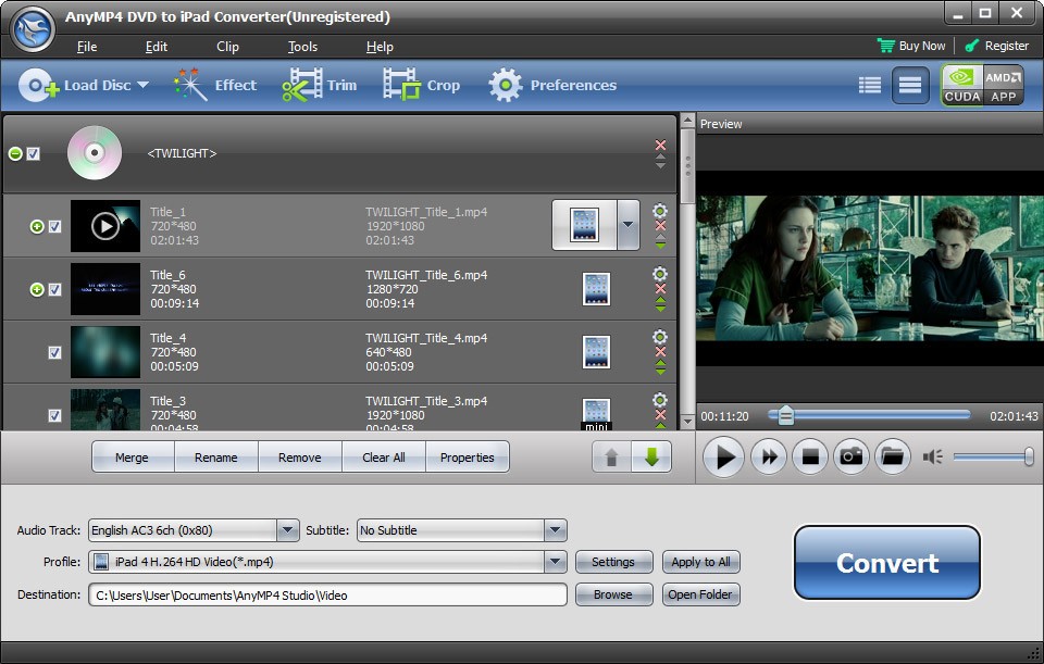 AnyMP4 DVD to iPad Converter 6.2.18
