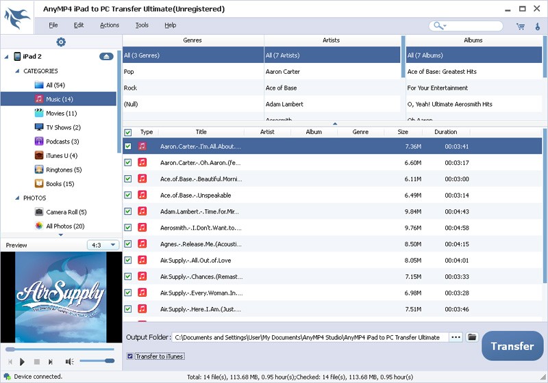 AnyMP4 iPad to PC Transfer Ultimate 7.0.26