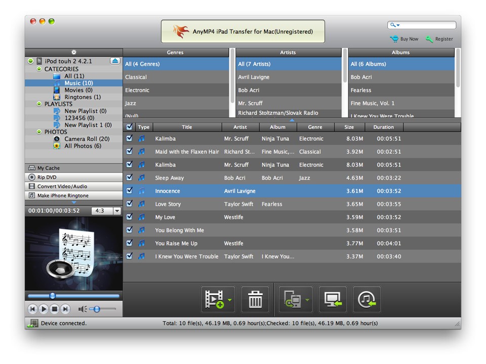 AnyMP4 iPad Transfer for Mac 7.0.16