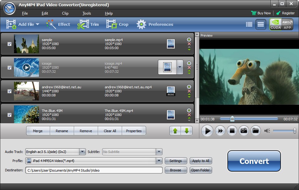AnyMP4 iPad Video Converter 6.1.58