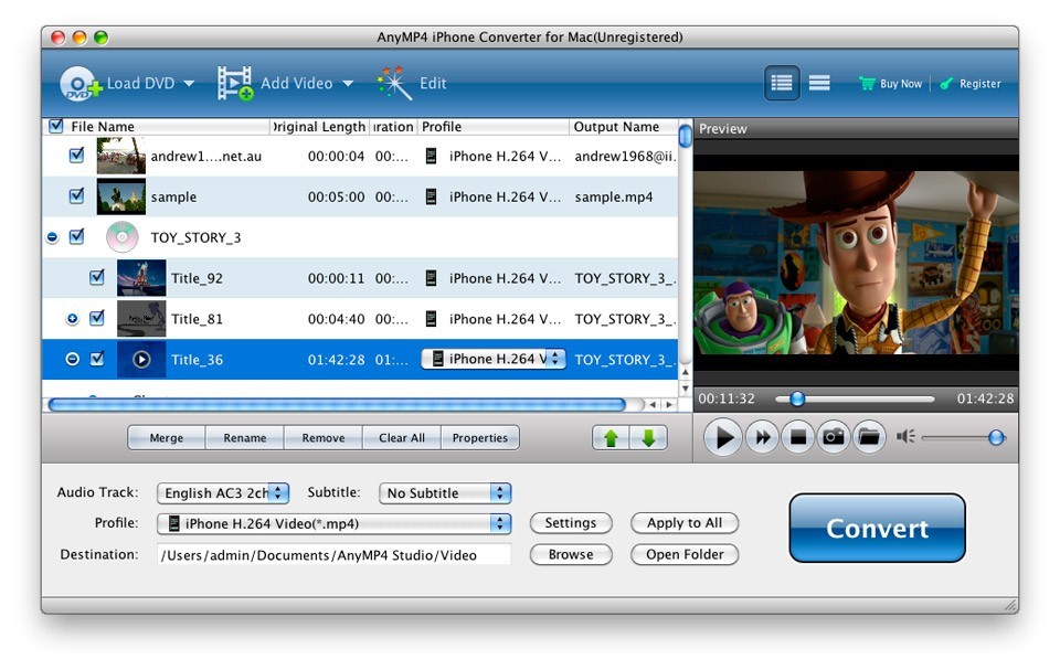 AnyMP4 iPhone 5 Converter for Mac 6.1.10