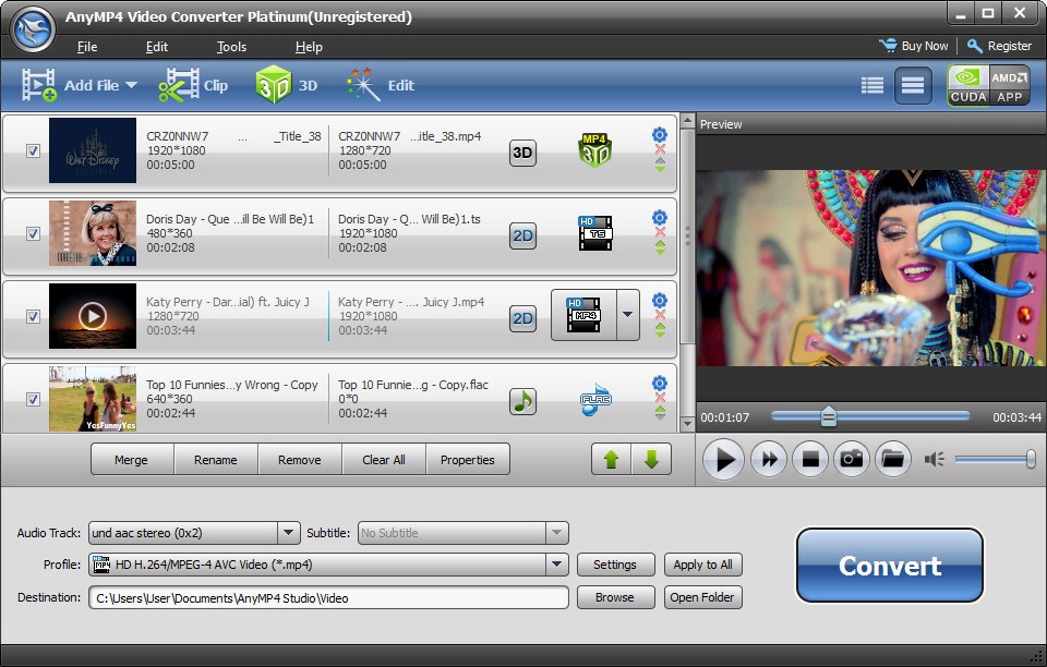 AnyMP4 Video Converter Platinum 6.1.66