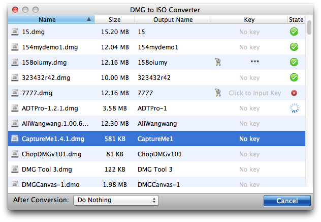DMG to ISO Converter for Mac 1.0.0