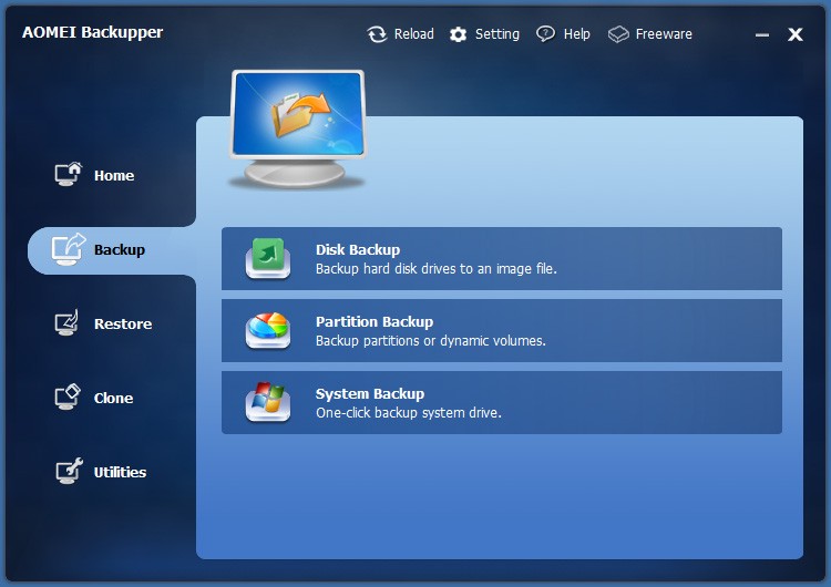 AOMEI Backupper For Win7 1.6
