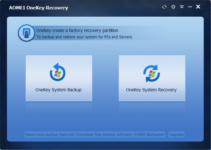 AOMEI OneKey Recovery 1.2
