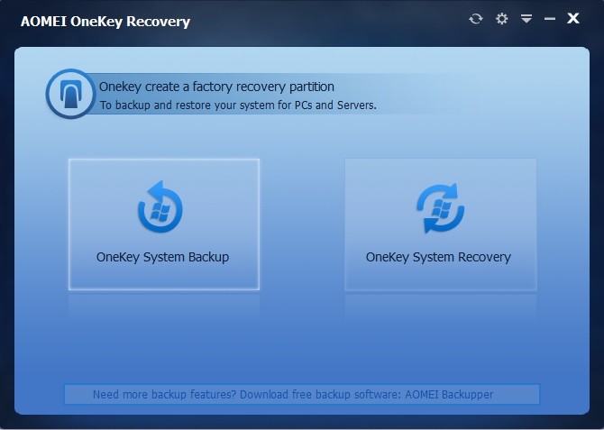 AOMEI OneKey Recovery 1.1