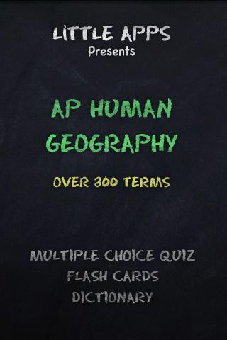 AP HUMAN GEOGRAPHY Terms Quiz 1.0