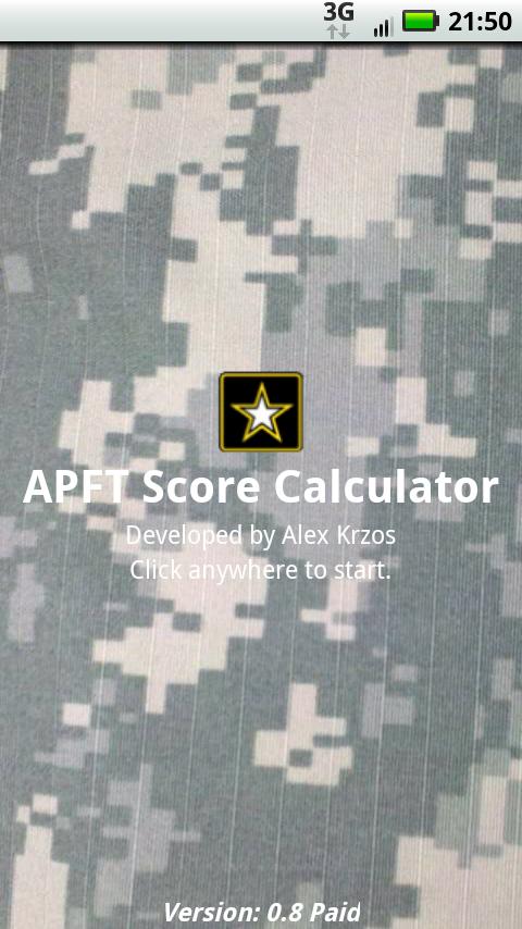 APFT Calc w/ Score Log ad-free 0.8