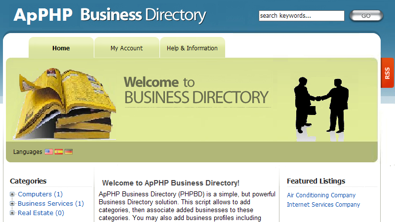 ApPHP Business Directory script 3.0.1
