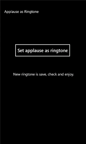 Applause as Ringtone 1.0.0.0