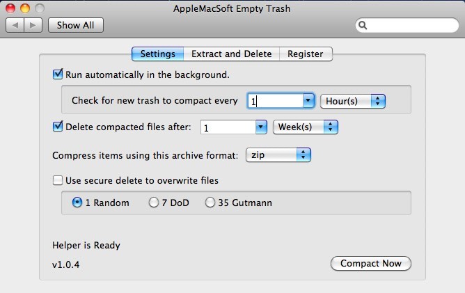 AppleMacSoft Empty Trash for Mac 1.0.4