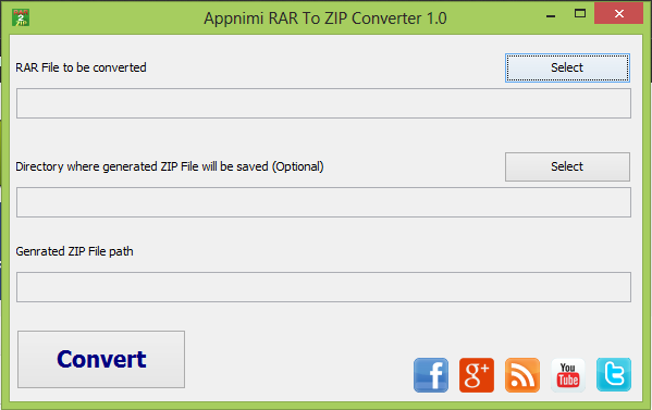 Appnimi Rar To Zip Converter 1.0