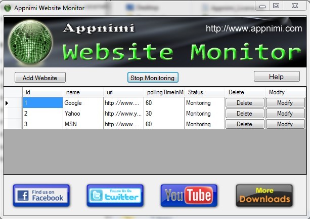 Appnimi Website Monitor 1.0