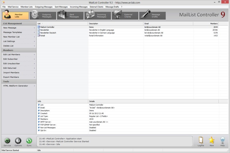Arclab MailList Controller 11.1