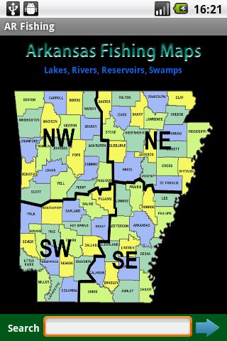 Arkansas Fishing Maps - 8,900 1.0