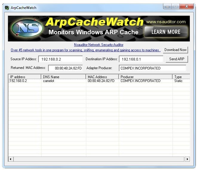 ArpCacheWatch 1.5.5