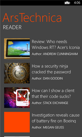 ArsTechnica Reader 1.0.0.0