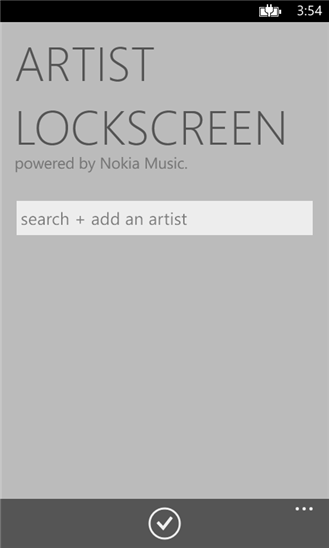 Artist Lockscreen 1.0.0.0