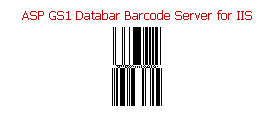 ASP GS1 Databar Barcode Server for IIS 2009