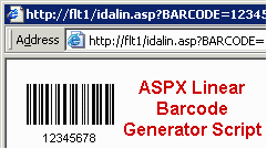 ASPX Linear Barcode Generator Script 11.11