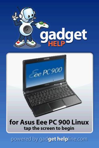 Asus Eee PC 900 - Gadget Help 1.0