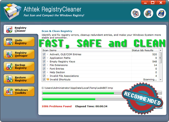 AthTek Registry Cleaner 2.0