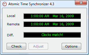 Atom Time Synchronizer 3.0