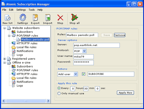 Atomic Subscription Manager 8.05